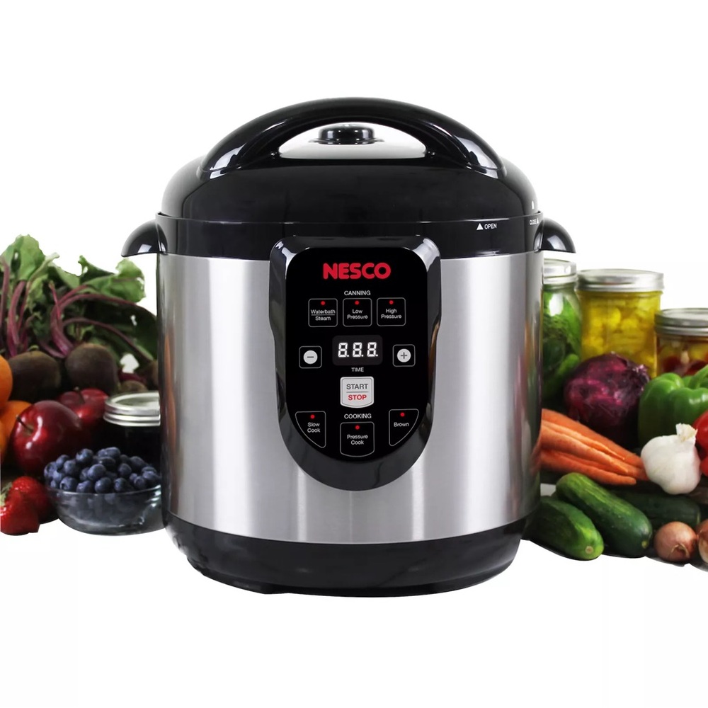 Nesco Stainless Steel Electric Pressure Canner - Black/Stainless